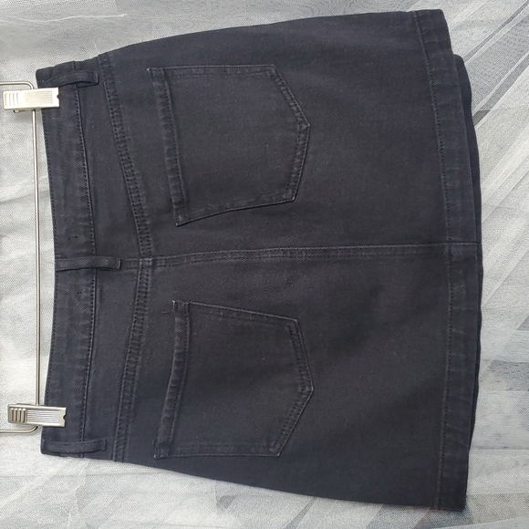 Kendall & Kylie Denim Lace-up Skirt 25 Black - Picture 3 of 4